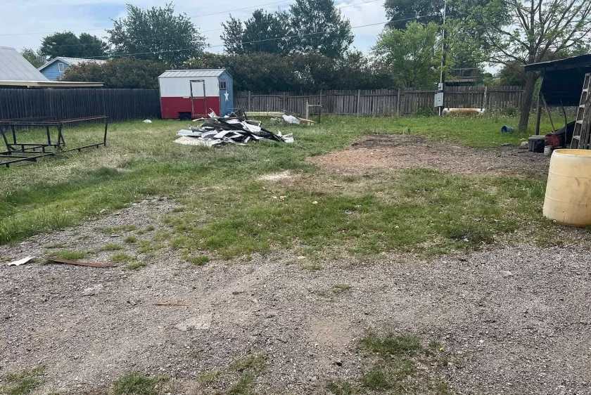 Bluebonnet crew providing junk removal in Lakeway