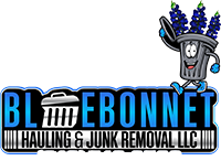 Bluebonnet crew providing junk removal in Lakeway
